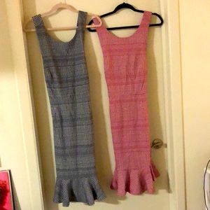 Blue and Red Banana Republic Peplum Dresses (Never worn)